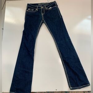 Dark Blue Women's Jeans Blue Asphalt size 7 long